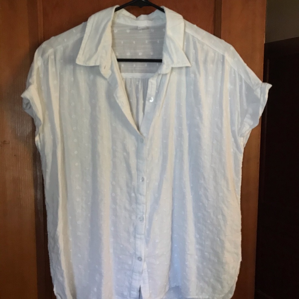 Detailed White Button Down